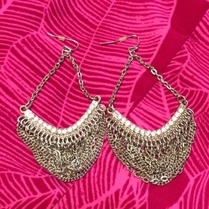 Chandelier rhinestone earrings